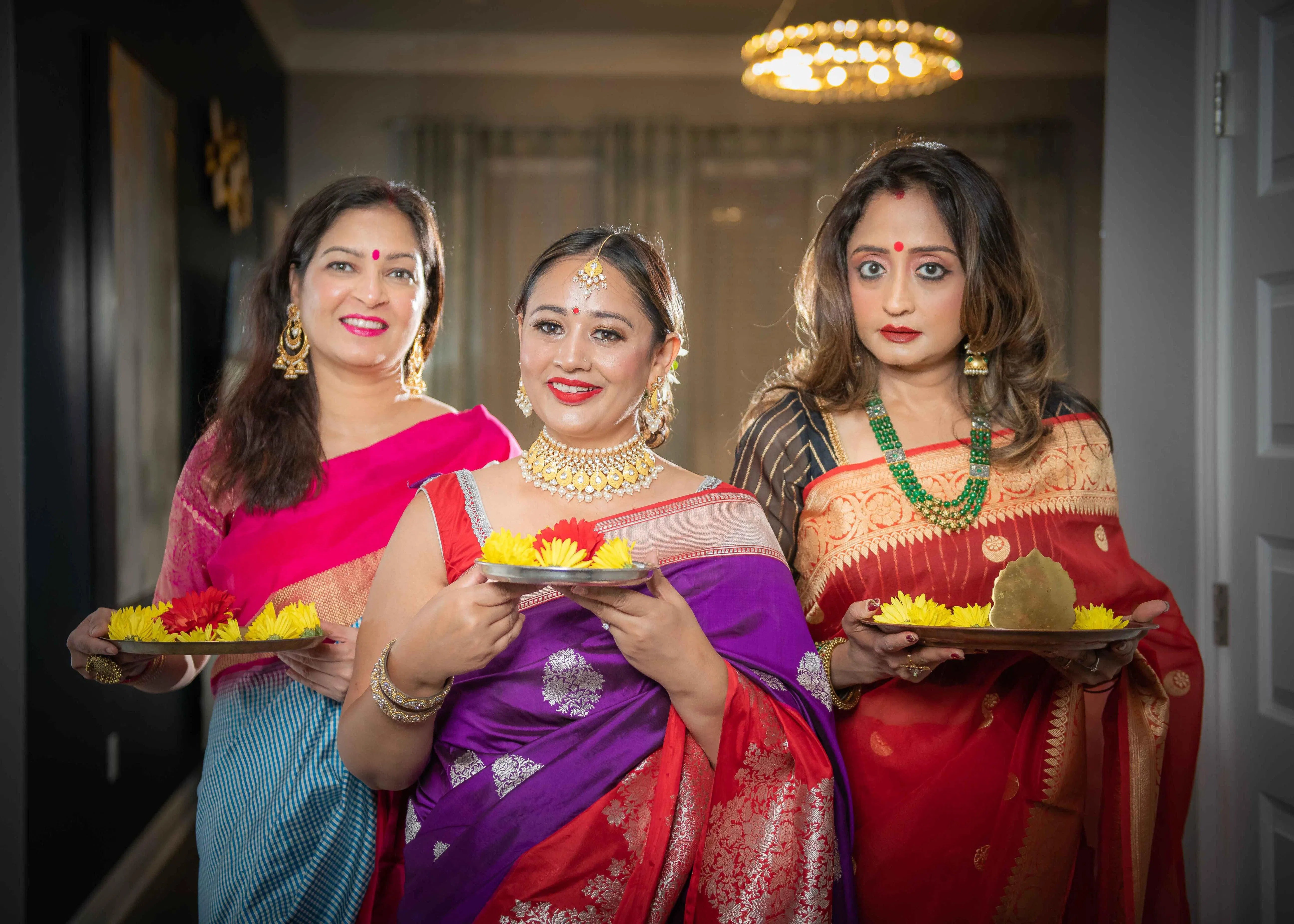 Jewellery with 2025 banarasi saree