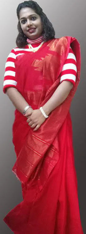 Style Your Saree Contemporary paired With Unique Blouse