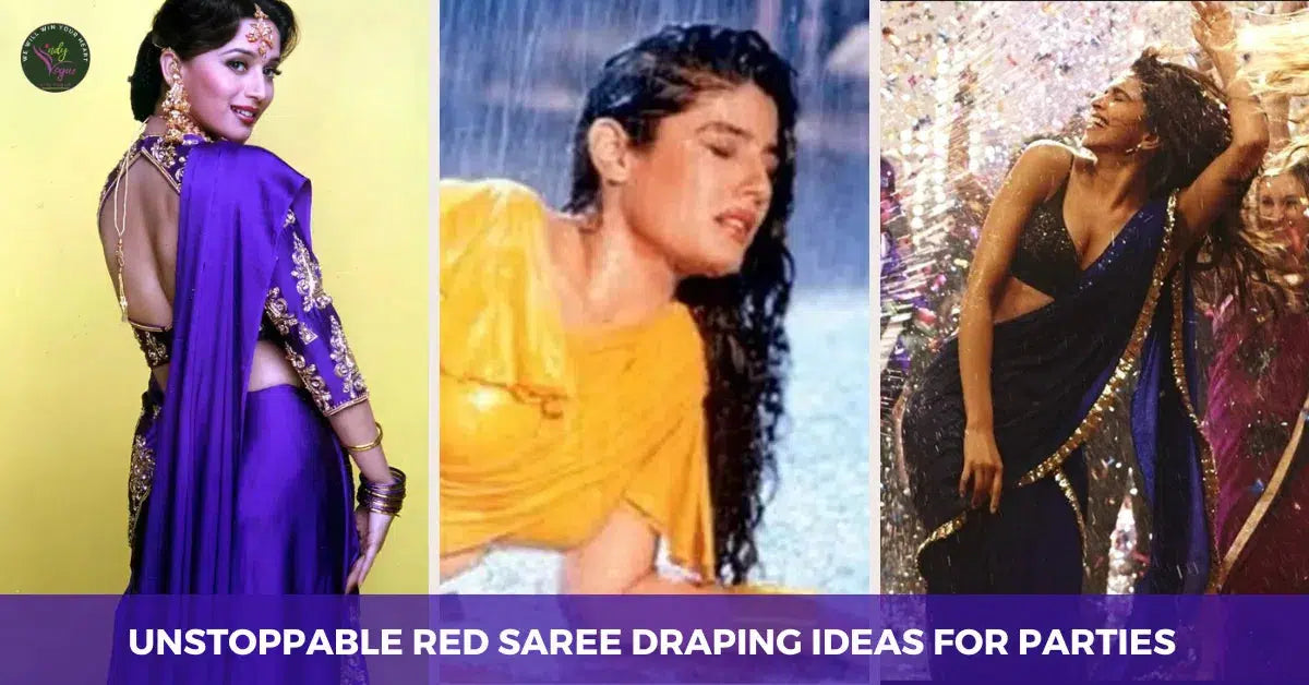 Bollywood & Sarees - Get Head Over Heels with Iconic Raveena, Deepika, Alia’s Bolly Look-Alike Sarees