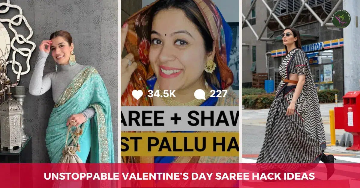 Valentine's Day Saree Hacks to Try On This Season!