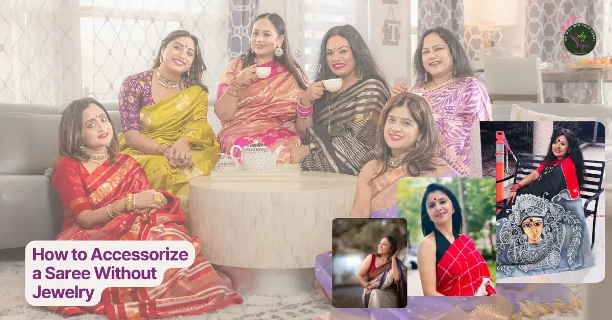 How to Accessorize a Saree Without Jewelry