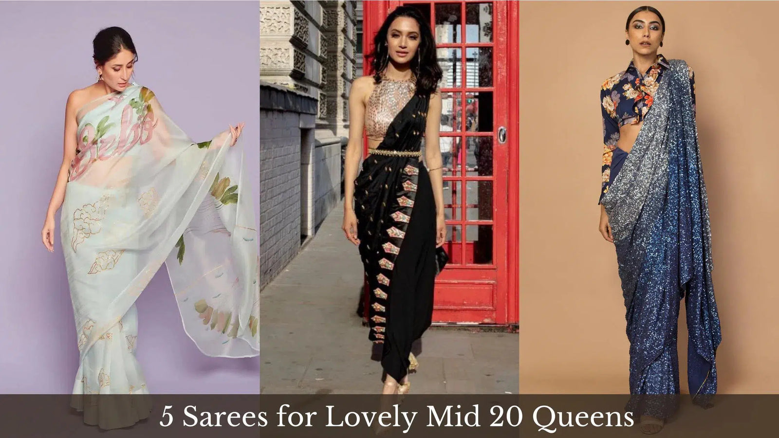 Not 1 But 5 Designer Sarees Mid 20 Women Must Try In Their Next Party