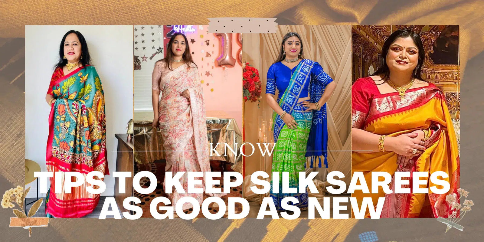 Tips On How To Clean Your Silk Saree