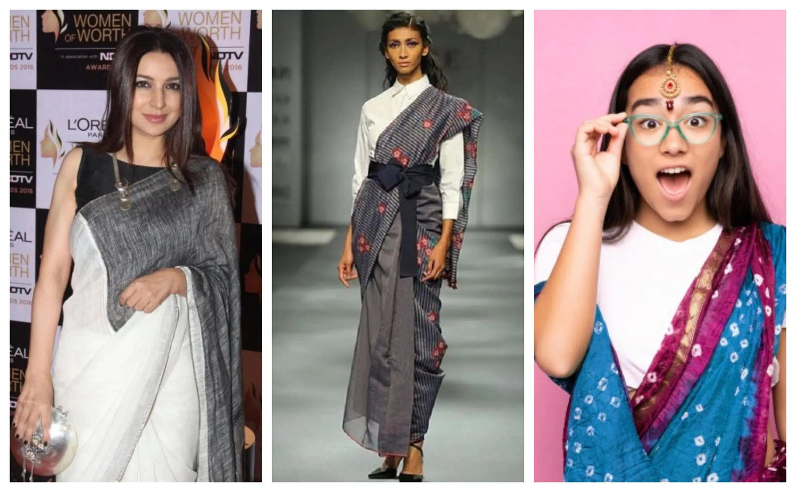 Type of T-Shirts at Home to Pair with Your Saree Instead of a Blouse