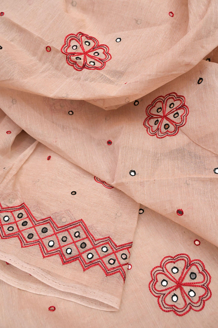 Bengal Tant Saree with Ari Work and Embroidery