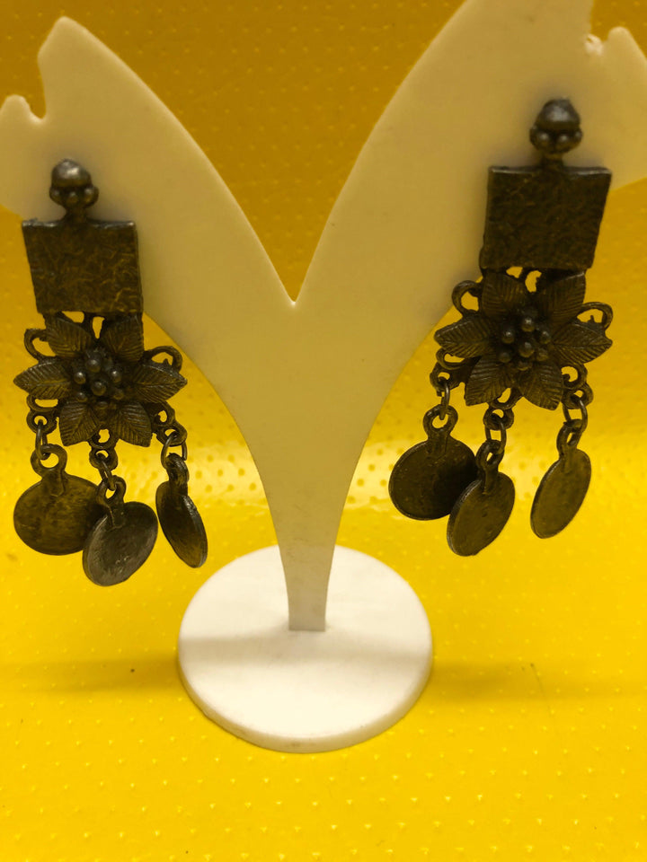 Antique Metal Bib Style Multi-Pendant Necklace Set