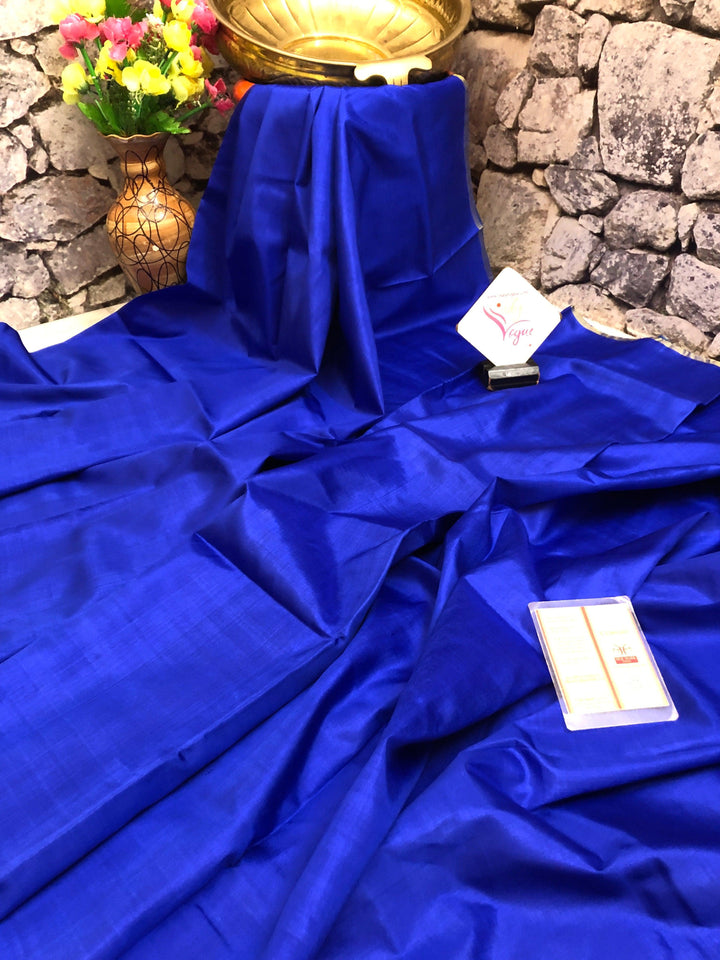 Midnight Blue Color Bishnupur Katan Silk Saree