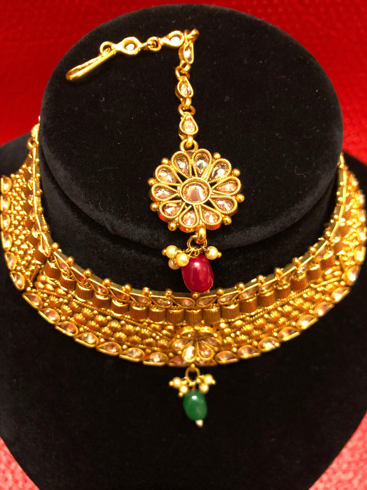 Rajasthani Marwar Choker Necklace Set